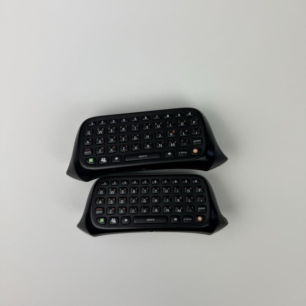 XBOX 360 CHAT PAD LOT OF TWO BLACK Tested